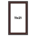 thumbnail image 1 of 11x21 Frame Brown Round Mahogany Solid Wood Picture Frame | 1.625 Inch Moulding Width | with UV, 1 of 8
