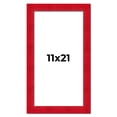 thumbnail image 1 of 11x21 Frame Red Burl Solid Wood Picture Frame Width 1.75 Inches | Interior Frame Depth 0.5 Inches |, 1 of 8