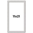 thumbnail image 1 of 11x21 Frame Silver Inner Slope Bevel Picture Frame | 1 Inch Moulding Width | 0.75 Inch Rabbet Depth, 1 of 8