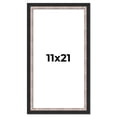 thumbnail image 1 of 11x21 Frame Silver Real Wood Picture Frame Width 1.25 Inches | Interior Frame Depth 0.75 Inches |, 1 of 8