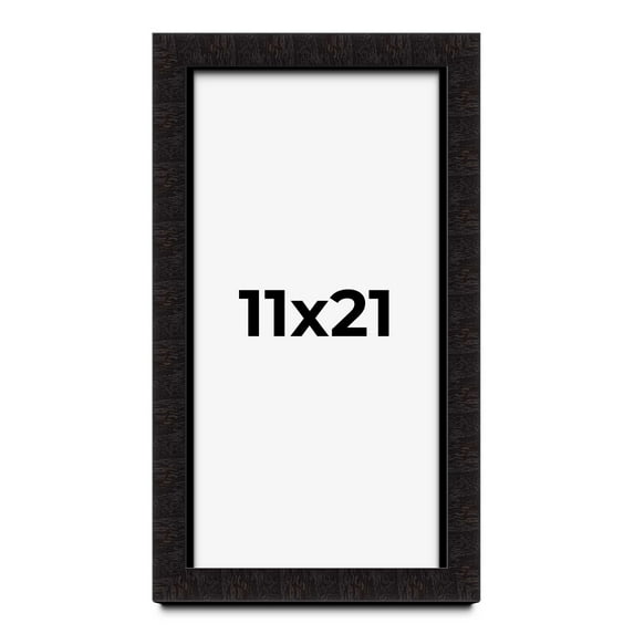 11x21 Shadow Box Black Solid Wood Display Picture Frame | 1 Inch Rabbet Depth | | 1.375 Inch