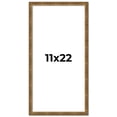 thumbnail image 1 of 11x22 Frame Gold Solid Wood Picture Frame - Complete Modern Photo Frame Includes UV Acrylic, 1 of 8