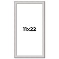 thumbnail image 1 of 11x22 Frame Silver Inner Slope Bevel Picture Frame | 1 Inch Moulding Width | 0.75 Inch Rabbet Depth, 1 of 8