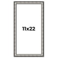 thumbnail image 1 of 11x22 Frame Silver Real Wood Picture Frame Width 1.125 Inches | Interior Frame Depth 0.5 Inches |, 1 of 8