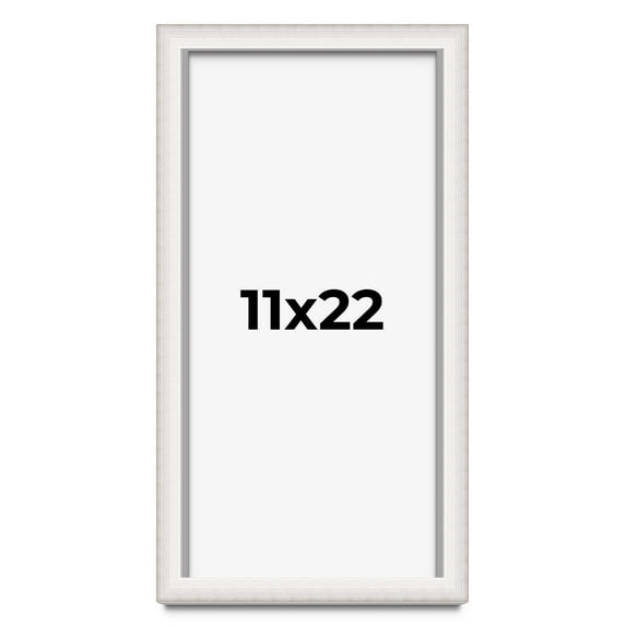 11x22 Shadow Box Silver Brushed Striped Display Frame | 1.625 Inches Deep | 1 Inch Moulding Width |