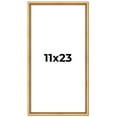 thumbnail image 1 of 11x23 Frame Beaded Gold Solid Wood Picture Frame | 0.75 Inches Moulding Width | Liscio Oro, 1 of 8