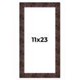 thumbnail image 1 of 11x23 Frame Brown Burl Real Wood Picture Frame Width 1.625 Inches | Interior Frame Depth 0.5 Inches, 1 of 8
