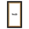 thumbnail image 1 of 11x23 Frame Gold Real Wood Picture Frame Width 2.25 Inches | Interior Frame Depth 0.5 Inches |, 1 of 8