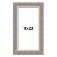 thumbnail image 1 of 11x23 Frame Grey Real Wood Picture Frame Width 2.75 Inches | Interior Frame Depth 0.5 Inches |, 1 of 8