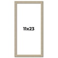 thumbnail image 1 of 11x23 Frame Grey Solid Wood Picture Frame Width 1 Inches | Interior Frame Depth 0.5 Inches |, 1 of 8