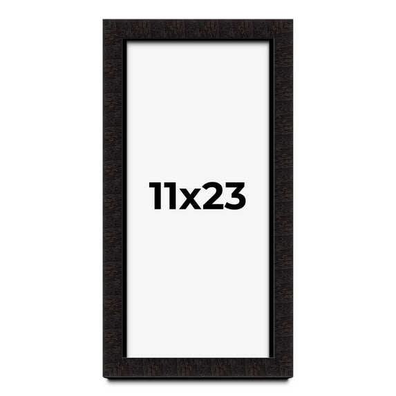 11x23 Shadow Box Black Solid Wood Display Picture Frame | 1 Inch Rabbet Depth | | 1.375 Inch