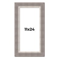 thumbnail image 1 of 11x24 Frame Grey Real Wood Picture Frame Width 2.75 Inches | Interior Frame Depth 0.5 Inches |, 1 of 8