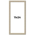 thumbnail image 1 of 11x24 Frame Grey Solid Wood Picture Frame Width 1 Inches | Interior Frame Depth 0.5 Inches |, 1 of 8