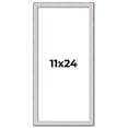 thumbnail image 1 of 11x24 Frame Silver Inner Slope Bevel Picture Frame | 1 Inch Moulding Width | 0.75 Inch Rabbet Depth, 1 of 8