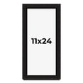 thumbnail image 1 of 11x24 Shadow Box Black Solid Wood Display Picture Frame | 1 Inch Rabbet Depth | | 1.375 Inch, 1 of 4
