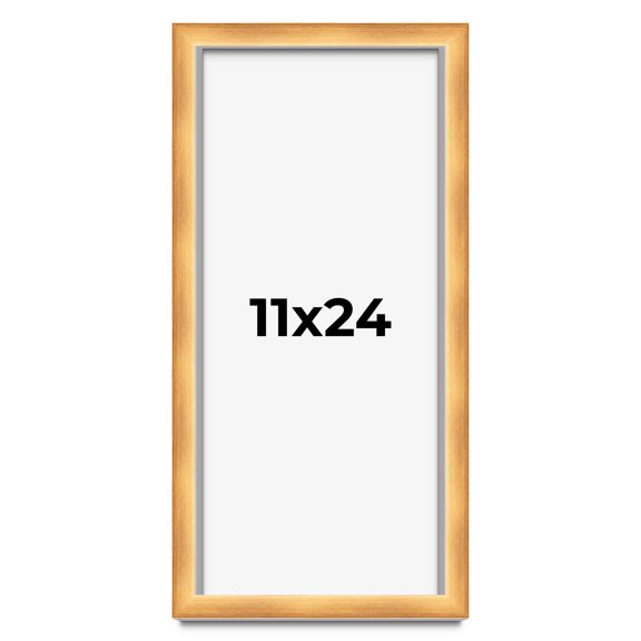 11x24 Shadow Box Bronze Cross-Brushed Display Frame | 1.625 Inches Deep Solid Wood | UV Resistant