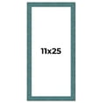 thumbnail image 1 of 11x25 Frame Blue Rustic Barnwood Solid Wood Picture Frame Width 1.25 Inches | Interior Depth 0.5, 1 of 8