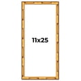 thumbnail image 1 of 11x25 Frame Gold Bamboo Picture Frame - Complete Modern Photo Frame Includes UV Acrylic Shatter, 1 of 8