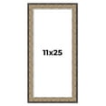 thumbnail image 1 of 11x25 Frame Silver Real Wood Picture Frame Width 1.75 Inches | Interior Frame Depth 0.5 Inches |, 1 of 8
