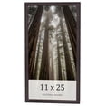 thumbnail image 1 of 11x25 Rustic Brown Real Wood Picture Frame Width 0.75 inches | Interior Frame Depth 0.5 inches |, 1 of 8