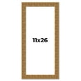 thumbnail image 1 of 11x26 Frame Black and Gold Distressed Solid Wood Sonoma Picture Frame | 1.625 Inch Moulding Width |, 1 of 8