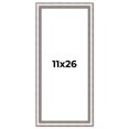 thumbnail image 1 of 11x26 Frame Silver Real Wood Picture Frame Width 1.25 Inches | Interior Frame Depth 0.5 Inches |, 1 of 8