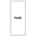 thumbnail image 1 of 11x26 Frame White Real Wood Picture Frame Width 0.75 inches | Interior Frame Depth 0.5 inches |, 1 of 8