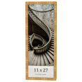 thumbnail image 1 of 11x27 Frame Gold Bamboo Solid Wood Picture Frame | 1 Inch Moulding Width | Interior Frame Depth, 1 of 8