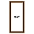 thumbnail image 1 of 11x27 Frame Gold Brown Plein Air Vintage Solid Wood Picture Frame | 1.75 Inches Moulding Width |, 1 of 8