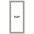 thumbnail image 1 of 11x27 Frame Grey Real Wood Picture Frame Width 1.25 inches | Interior Frame Depth 0.5 inches | Hans, 1 of 8