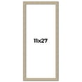 thumbnail image 1 of 11x27 Frame Grey Solid Wood Picture Frame Width 1 Inches | Interior Frame Depth 0.5 Inches |, 1 of 8