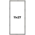 thumbnail image 1 of 11x27 Frame Silver Picture Frame - Complete Modern Photo Frame Includes UV Acrylic Shatter Guard, 1 of 8