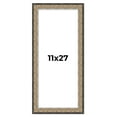thumbnail image 1 of 11x27 Frame Silver Real Wood Picture Frame Width 1.75 Inches | Interior Frame Depth 0.5 Inches |, 1 of 8