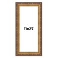 thumbnail image 1 of 11x27 Frame Vintage Gold Solid Wood Picture Frame | 2.5 Inch Moulding Width | Ornate Bronze Museo, 1 of 8