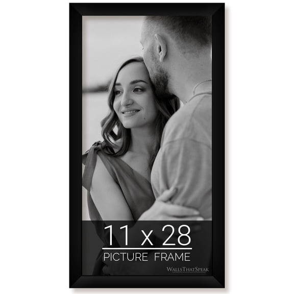 11x28 Black Picture Frame for Puzzles Posters Photos or Artwork