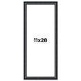 thumbnail image 1 of 11x28 Frame Black Real Wood Picture Frame Width 1.25 inches | Interior Frame Depth 0.5 inches |, 1 of 8