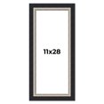 thumbnail image 1 of 11x28 Frame Black Real Wood Picture Frame Width 2.25 Inches | Interior Frame Depth 0.5 Inches |, 1 of 8