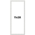 thumbnail image 1 of 11x28 Frame White Real Wood Picture Frame Width 0.75 inches | Interior Frame Depth 0.5 inches |, 1 of 8