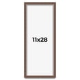 thumbnail image 1 of 11x28 Shadow Box Frame Brown | 1.125 inches Deep Real Wood Rustic Shadowbox Display Frame | UV, 1 of 5