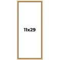 thumbnail image 1 of 11x29 Frame Beaded Gold Solid Wood Picture Frame | 0.75 Inches Moulding Width | Liscio Oro, 1 of 8