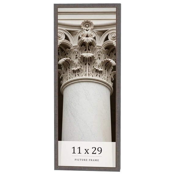 11x29 Frame Blue Kingsley Pewter Solid Wood Picture Frame Width 0.75 Inches |Interior Depth 0.5