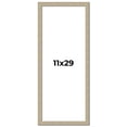 thumbnail image 1 of 11x29 Frame Grey Solid Wood Picture Frame Width 1 Inches | Interior Frame Depth 0.5 Inches |, 1 of 8