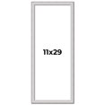 thumbnail image 1 of 11x29 Frame Silver Inner Slope Bevel Picture Frame | 1 Inch Moulding Width | 0.75 Inch Rabbet Depth, 1 of 8