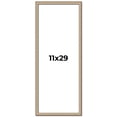 thumbnail image 1 of 11x29 Frame Silver Real Wood Picture Frame Width 0.75 Inches | Interior Frame Depth 0.5 Inches |, 1 of 8