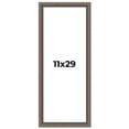 thumbnail image 1 of 11x29 Frame Silver Real Wood Picture Frame Width 1.25 Inches | Interior Frame Depth 0.5 Inches |, 1 of 8