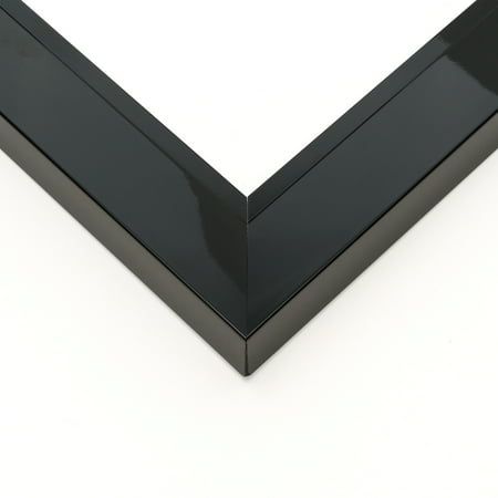 11x30 Frame Black Solid Wood Picture Frame Width 1.625 Inches | Interior Frame Depth 0.6875 Inches