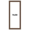 thumbnail image 1 of 11x30 Frame Brown Farmhouse Solid Wood Picture Frame Width 1.5 Inches | Interior Frame Depth 0.5, 1 of 8