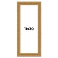 thumbnail image 1 of 11x30 Frame Gold Ornate Solid Wood Picture Frame | 2 Inch Moulding Width | Firman Traditional Photo, 1 of 8