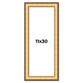 thumbnail image 1 of 11x30 Frame Gold Plein Aire Solid Wood Picture Frame Width 2 Inches | Interior Frame Depth 0.5, 1 of 8