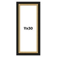 thumbnail image 1 of 11x30 Frame Gold Real Wood Picture Frame Width 2.25 Inches | Interior Frame Depth 0.5 Inches |, 1 of 8